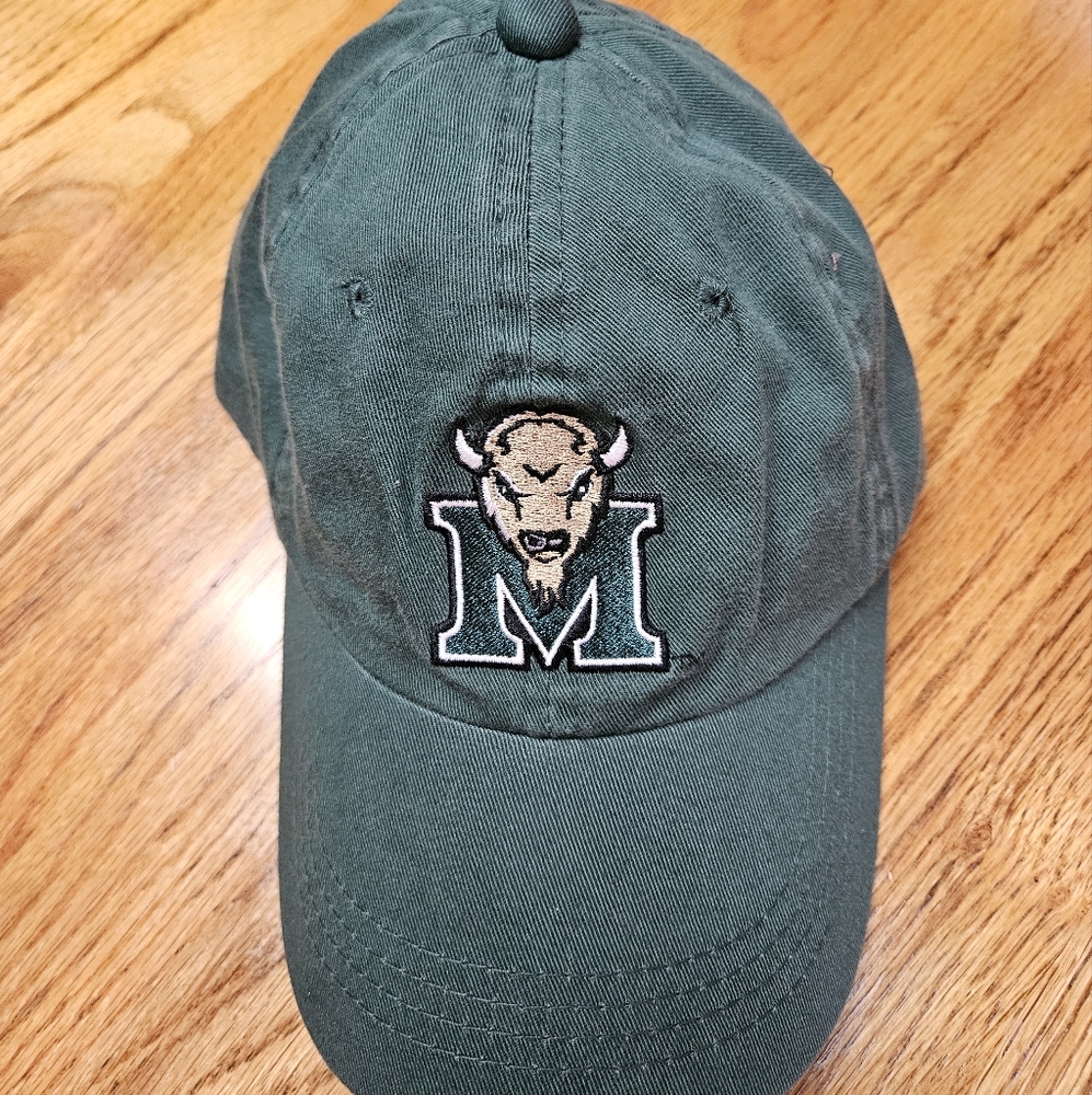 EUC MARSHALL Green Baseball Cap with Buffalo Logo
